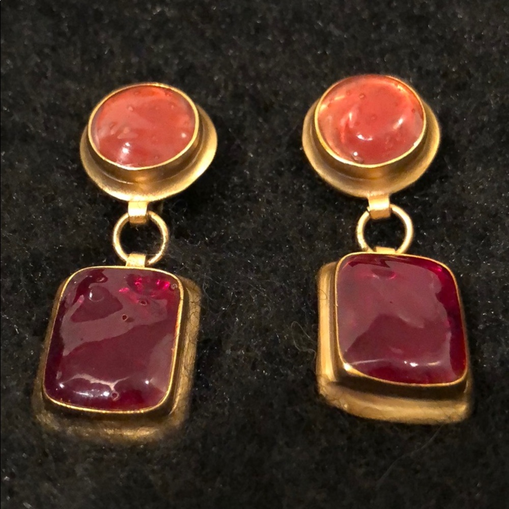 VINTAGE YVES SAINT LAURENT AUTHENTIC EARRINGS - Picture 2 of 8